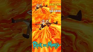 RICK Y MORTY SALTAN A LA LAVA 😱🌋⏰  RICK Y MORTY  PARTE 9【T6 EP9】 [upl. by Tanhya]