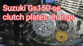 How Suzuki Gs 150 clutch plates amp hosing replace detail video suzuki clutch bike [upl. by Ottillia]