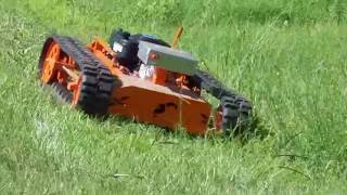 Hybrid Remote Control Slope Mower [upl. by Sioled]