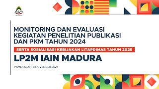 🔴LIVE STREAMING  MONEV DAN PELAPORAN TAHUN 2024 SERTA SOSIALISASI KEBIJAKAN LITAPDIMAS TAHUN 2025 [upl. by Eellah]