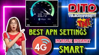 NEW DITO  TNT APN SETTINGS  INCREASE INTERNET SPEED 2023 [upl. by Yerffoeg]