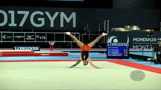 SCHMIDT Casimir NED  2017 Artistic Worlds Montréal CAN  Qualifications Floor Exercise [upl. by Sidonie786]