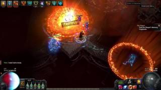 Dual Flameblast Totems Elementalist  Torture Chamber  PoE Breach [upl. by Astred]