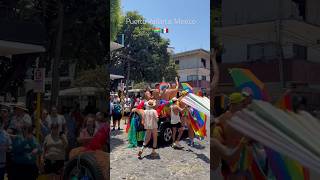 🏳️‍🌈Pride parade in Puerto Vallarta Mexico 🇲🇽 shorts travel pride mexico city [upl. by Emerej]