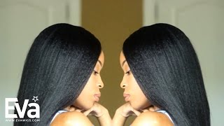 How to Make Your Italian Yaki Lace Front Wig Look More Natural  EvaWigs Tutorial [upl. by Alyk]