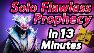 Solo Flawless Prophecy On Warlock  1 Phase Both Bosses  Destiny 2 The Final Shape [upl. by Gala530]