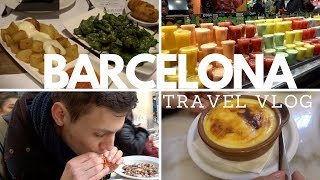 What to eat in Barcelona  Travel Vlog  Boqueria Market Tapas The Best Churros [upl. by Ydnor433]