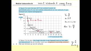 2023I Mobiel dataverbruik vraag 8 en 9 Havo wiskunde A [upl. by Odlabso]