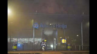 Brand in Albert Heijn Meijhorst [upl. by Alaaj]