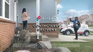 Dominos  contactless delivery [upl. by Haizek1]