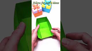 diy handmade gift box using with paper youtubeshorts [upl. by Enidan]