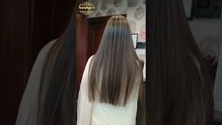 Streaks hair service at the salon by Sandhya Gupta hairstyle hair haircare shorts short [upl. by Lebezej]