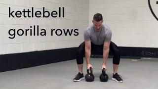 Kettlebell gorilla rows [upl. by Htebharas929]