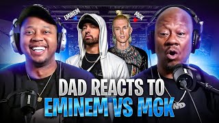 Dad Reacts to Eminem vs MGK Beef [upl. by Nievelt]