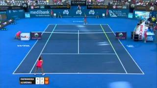 A Radwanska v V Azarenka Highlights Womens Singles Semi Final Sydney International 2012 [upl. by Lebam]