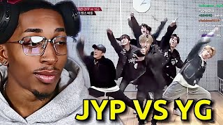 JYP VS YG DANCE BATTLE  REACTION [upl. by Kitty231]