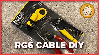 RG6COAX Compression Fittings DIY  Better than crimping Klein Tools Installation Kit [upl. by Seidule35]