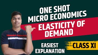 Elasticity of demand One shot  Micro economics  Complete explanation with all Numericals [upl. by Stelu224]