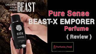 Pure sense BEASTX EMPORER Perfume A short review Is it worth buying [upl. by Lirrehs]