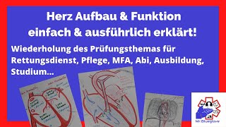 RD PRÜFUNGSWISSEN Herz umfassender erklärt Anatomie amp Physiologie längere Version [upl. by Monika]