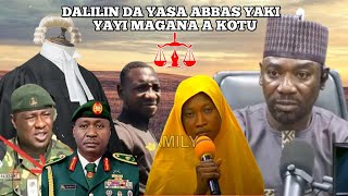 Dalilin Da Yasa Abbas Yaki Yayi Magana A Gaban KotuShugaban Sojajin Nigeria Ya Bukaci A [upl. by Aniluj]