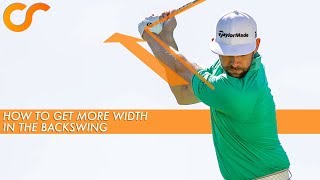 HOW TO GET MORE WIDTH IN YOUR BACKSWING [upl. by Anthia]