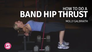 Hip Thrust With Bands  How To Hip Thrust With Bands [upl. by Arbba]