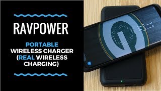 RAVPower Portable Wireless Charger REAL Wireless Charging [upl. by Ycnay]