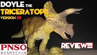 PNSO Doyle the Triceratops version 2 Review Brand new 2019 [upl. by Natek]