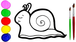 How to Draw a Snail for Kids [upl. by Hedve]