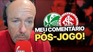 MAIS UM VEXAME  O COMENTÁRIO DE FABIANO BALDASSO APÓS JUVENTUDE 1 X 1 INTERNACIONAL [upl. by Aissyla778]