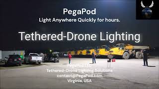 New PegaPod drone lighting for construction emergencies sports amp entertainment [upl. by Naejarual699]