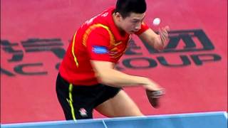 Ma Long  reverse backhand serve [upl. by Norraa]