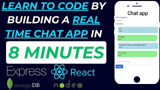 Build a Realtime Chat App in 8 Minutes  MERNStack  MongoDB Express React Socketio amp Nodejs [upl. by Tabatha300]