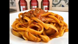 FRESINE AL RAGÙ DI SALSICCIA ESPRESSO CUCINANDOMELAGODO [upl. by Redlac]