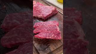 How we prepare Japanese A5 Wagyu ribeye wagyu [upl. by Rosenwald]