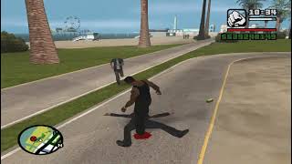 Grand Theft Auto San Andreas Game CJ Hand To Hand Combat [upl. by Karalynn]