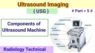 Ultrasound imaging  Part 5  Components of ultrasound Machine  Parts of USG machine [upl. by Vtarj163]