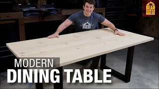 Super Simple Modern Dining Room Table [upl. by Htinek641]