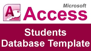 Microsoft Access Students Database Template [upl. by Pesvoh433]