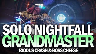 Solo Grandmaster Nightfall Exodus Crash w Boss Cheese Platinum Rank Destiny 2 Beyond Light [upl. by Darlene]