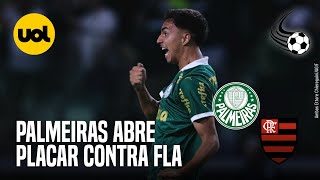 PALMEIRAS ABRE PLACAR CONTRA FLAMENGO EM GOL REVISADO PELO VAR VEJA [upl. by Ayocat395]