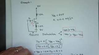 How to solve a MOSFET circuit [upl. by Lilas]