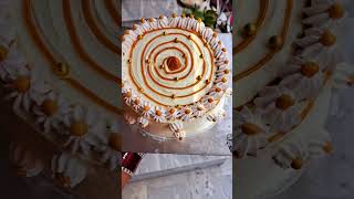 Try this yummy buttery butterscotch cake Made this for a cute gursikh couple’s anniversary cakeart [upl. by Shepp992]