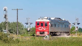 Track Inspection RDC CN 1501 at Lorette [upl. by Darum]