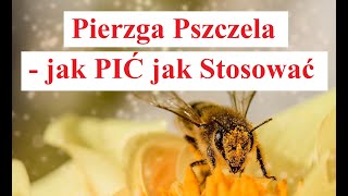 Pierzga Pszczela  Jak PIĆ jak Stosować Pierzgę [upl. by Ellenig]