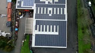 Aldermans metal fabrication solar panel installation [upl. by Suirtemed316]