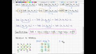 24 Determinante 3X3 Regola Sarrus Gauss Matrici Diagonali Triangolari Superiori Unicità [upl. by Man123]