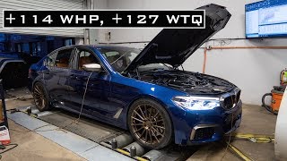 BMW M550i GETS DYNO TUNED [upl. by Nibuz]