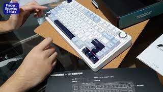 Aula F75 Mechanical Keyboard unboxing [upl. by Berri]